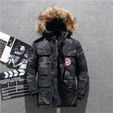 Russia Winter jacket men fur collar coat Waterproof jacket