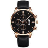 Men Leather Watch New Fashion Quartz Wrist Watches