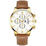 Men Leather Watch New Fashion Quartz Wrist Watches