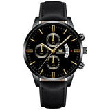Men Leather Watch New Fashion Quartz Wrist Watches