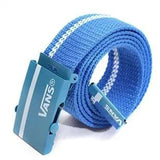 Black White Plaid Canvas Belt | Stylish Colorful Belts