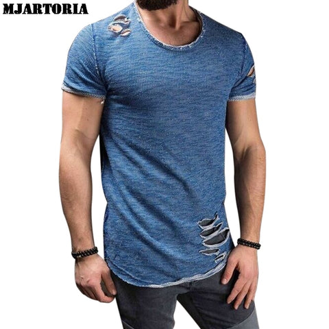 MJARTORIA Summer Solid T-Shirt | Fashionable Man T Shirts
