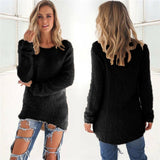 Women O-Neck Loose Knitted Sweater