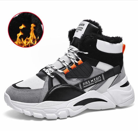 Winter Men's Fashion Warm Male Waterproof Shoes