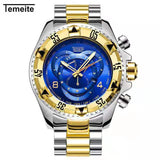 Men Full Steel Wrist Watches Clock