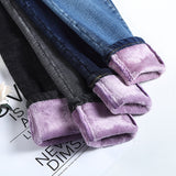 women jeans |Winter Fleece Jeans |Slim Trousers |Denim Pencil Pants| Jeans Trousers|