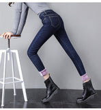 women jeans |Winter Fleece Jeans |Slim Trousers |Denim Pencil Pants| Jeans Trousers|