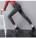 women jeans |Winter Fleece Jeans |Slim Trousers |Denim Pencil Pants| Jeans Trousers|