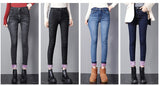women jeans |Winter Fleece Jeans |Slim Trousers |Denim Pencil Pants| Jeans Trousers|