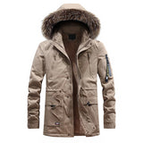 Men Warm Parkas Coat Winter Hooded Casual Jackets