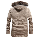 Men Warm Parkas Coat Winter Hooded Casual Jackets