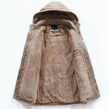 Men Warm Parkas Coat Winter Hooded Casual Jackets