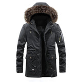 Men Warm Parkas Coat Winter Hooded Casual Jackets