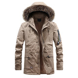 Men Warm Parkas Coat Winter Hooded Casual Jackets