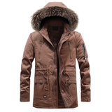 Men Warm Parkas Coat Winter Hooded Casual Jackets