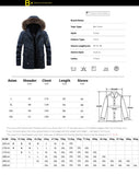 Men Warm Parkas Coat Winter Hooded Casual Jackets