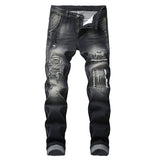 Motorcycle pants| Fashion Hip Hop Jeans |Skinny Biker Jeans |Denim Pants| Men Jeans|