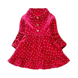 Autumn Dot Print Fashion Kids Princess Dress | Baby Girls | Dress Little girl dress