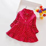 Autumn Dot Print Fashion Kids Princess Dress | Baby Girls | Dress Little girl dress