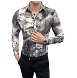 Print Landscape Casual Men Shirt | Fashionable Man Shirts