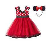 Girls Fancy Mickey Minnie Mouse Dress