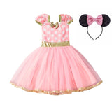 Girls Fancy Mickey Minnie Mouse Dress