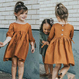 Princess Tutu Dress | Ginger Yellow Dress | Girls Half Sleeve Dress