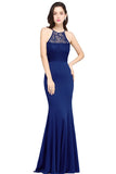 Elegant Royal Blue Mermaid Evening Dress