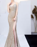 Sexy Sequined Evening Dress