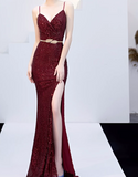 Sexy Sequined Evening Dress