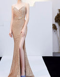 Sexy Sequined Evening Dress