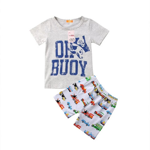 Fashion Baby Kid Boy Summer Letters Outfit Shorts