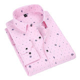 Printed Plaid Polka Dot Men Shirt Slim Fit 21 Colors Male Dress Shirts | Hawaiian shirt