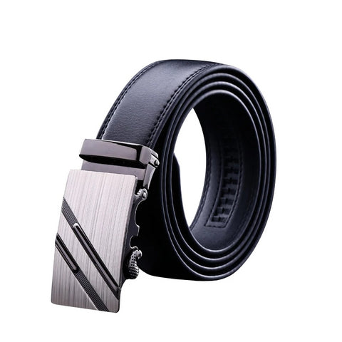 Automatic Buckle Belt| PU Leather Belts| Fashion Belts| Black Belts| Mens Belts|