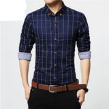 Men's Plaid Business Casual Shirt | Men Design Shirt
