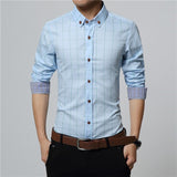 Men's Plaid Business Casual Shirt