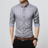 Men's Plaid Business Casual Shirt