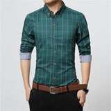 Men's Plaid Business Casual Shirt | Men Design Shirt