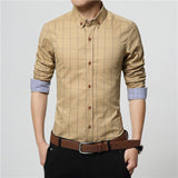 Men's Plaid Business Casual Shirt