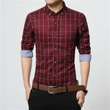 Men's Plaid Business Casual Shirt