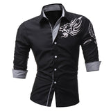 Men's Dragons Print Casual Shirt