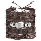 Leaf Leather Men Fashion Bracelet