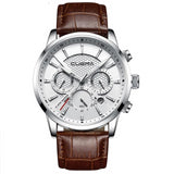  Luminous Hands Genuine Leather Male Watch 