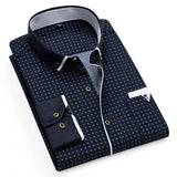 Polka Dot Men Shirt Long-Sleeved Casual Shirts