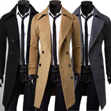New Trench Coat Men Long Jacket