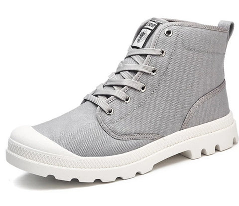 New Canvas Ankle Boots Men Casual Shoes