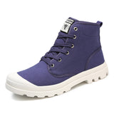 New Canvas Ankle Boots Men Casual Shoes