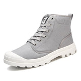 New Canvas Ankle Boots Men Casual Shoes
