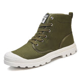 New Canvas Ankle Boots Men Casual Shoes