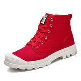 New Canvas Ankle Boots Men Casual Shoes